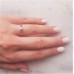 Λευκόχρυσο δαχτυλίδι μονόπετρο Κ18 με διαμάντι